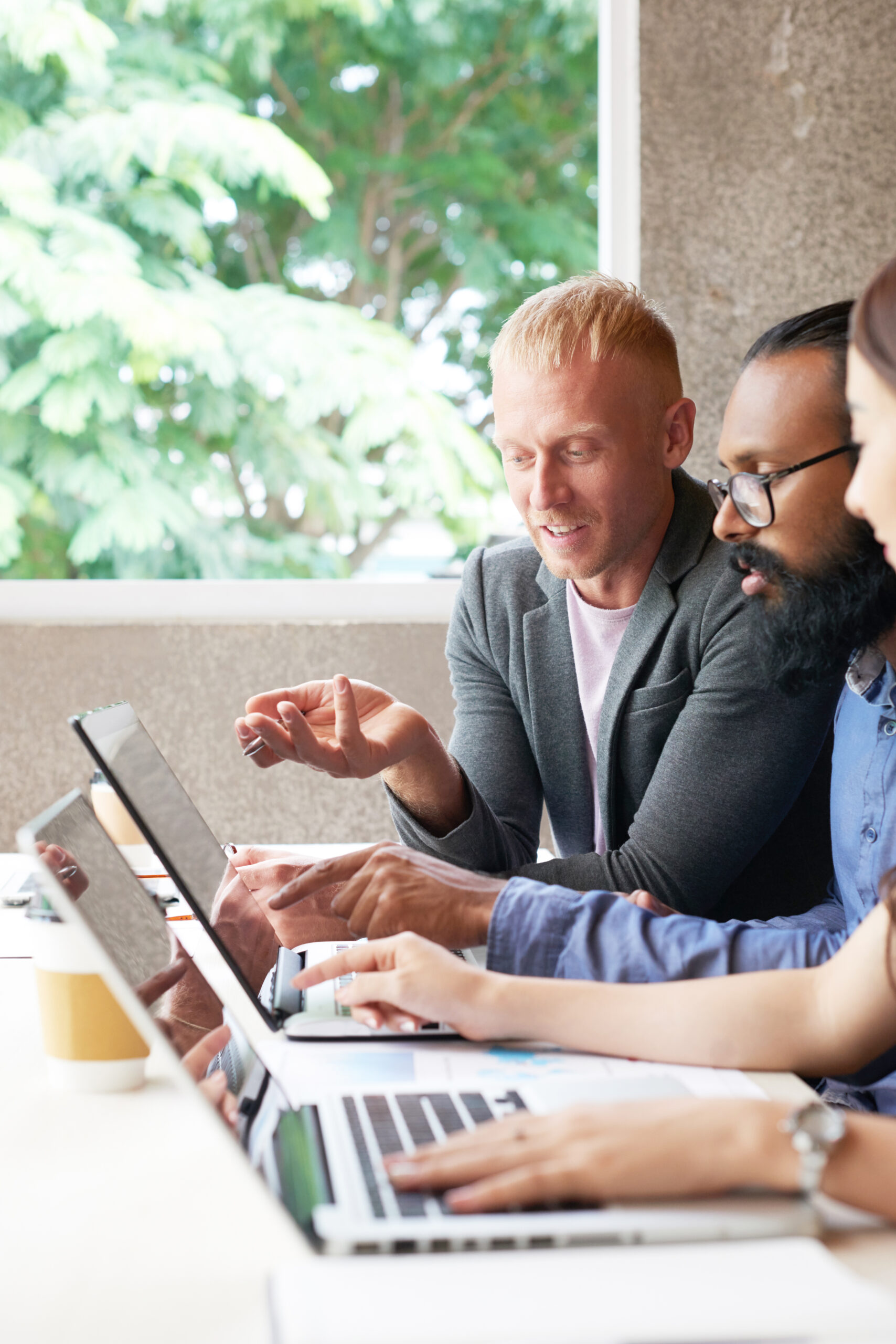 Handshake business partners